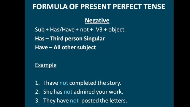 Present Perfect Tense | when to use Has/Have. смотреть онлайн