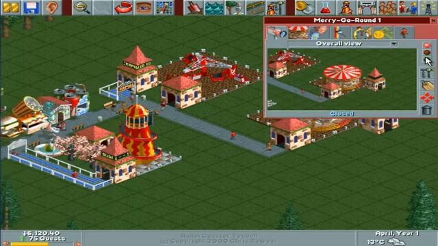 RollerCoaster Tycoon Deluxe Gameplay (PC)