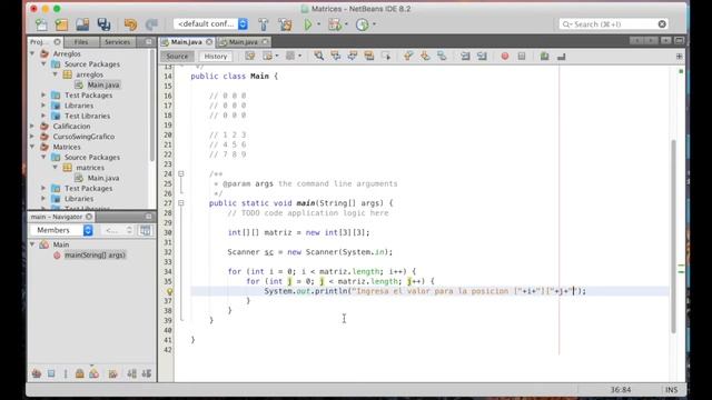 Ejercicios en JAVA | Llenar matriz desde consola | Ejercicio 21 смотреть онлайн
