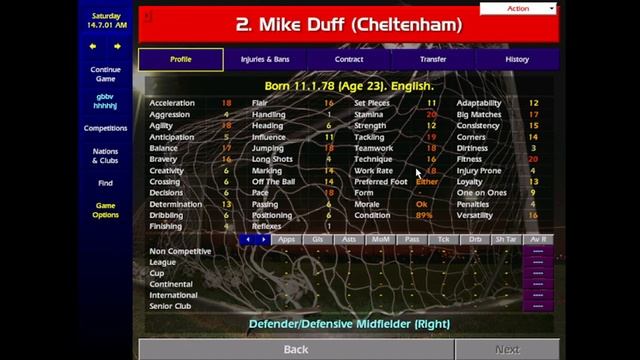 Championship Manager 01-02 - Mike Duff - The Legend смотреть онлайн