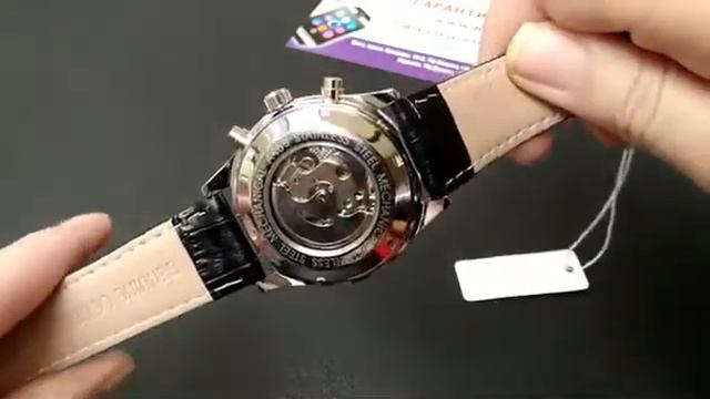 Мужские часы с автоподзаводом Jaragar Elite Black смотреть онлайн