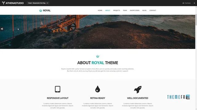 Royal - Responsive One Page Parallax WordPress Theme Shirou Jarro смотреть онлайн