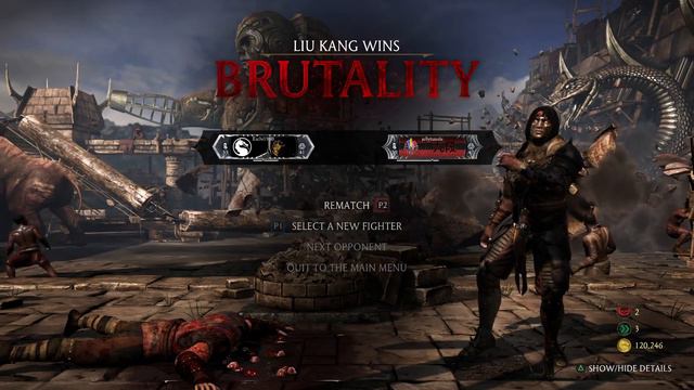 Mortal Kombat XL - Liu Kang(DF) vs Liu Kang(FF)/Triborg(Smoke) смотреть онлайн
