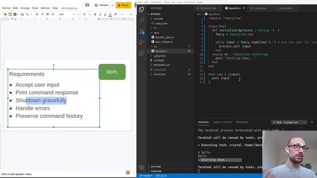 #1 Live-coding a REPL - Build your own interactive DSL смотреть онлайн