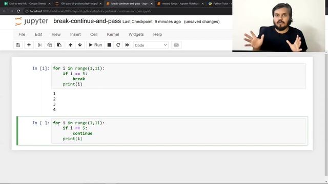Break Continue and Pass Statements in Python1080P HD смотреть онлайн
