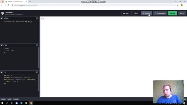 Обзор Codepen - мощного онлайн редактора HTML, CSS и JavaScript (часть 1) смотреть онлайн