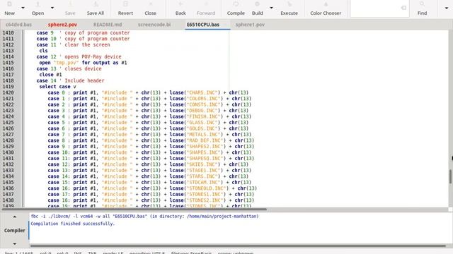 64-bit MOS 6510 compatible CPU - POV-Ray Demo смотреть онлайн