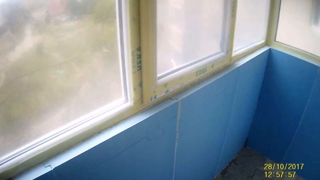 Ремонт балкона. Часть 4. Утепление стен пенополистиролом смотреть онлайн