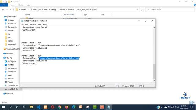 #4 - crud using php mvc - create virtual host on xampp (Arabic) смотреть онлайн