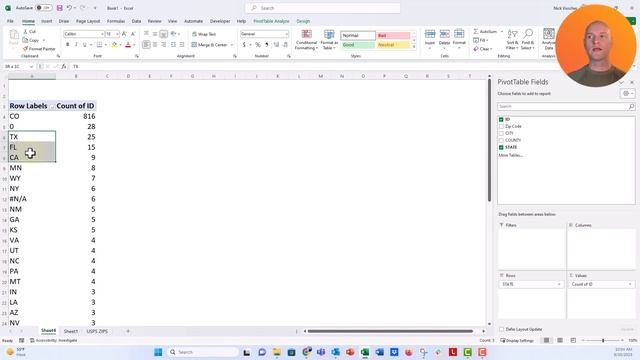 How to Clean Up Zip Code List Data in Excel with Pivot Tables ?[LESSON 8] смотреть онлайн