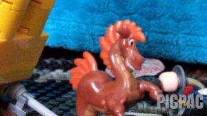 Полнометражные кадры из анимации Лего " Алеша Попович и Тугарин Змей".