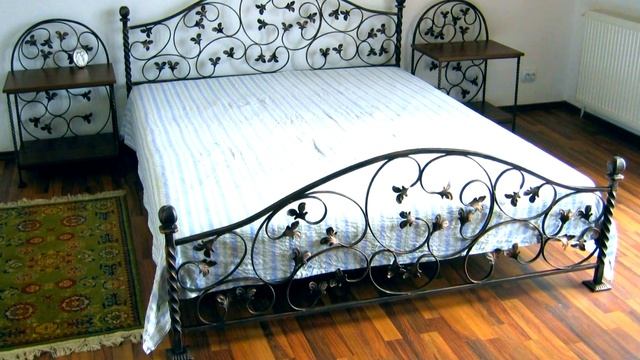 Современная кованая кровать дизайн в современном стиле из металла смотреть онлайн