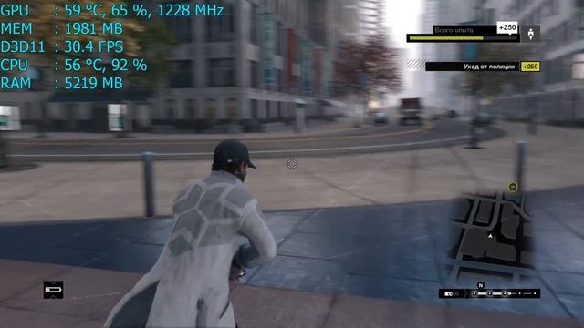 Watch Dogs | GTX760+i3-540 | Medium-High settings смотреть онлайн