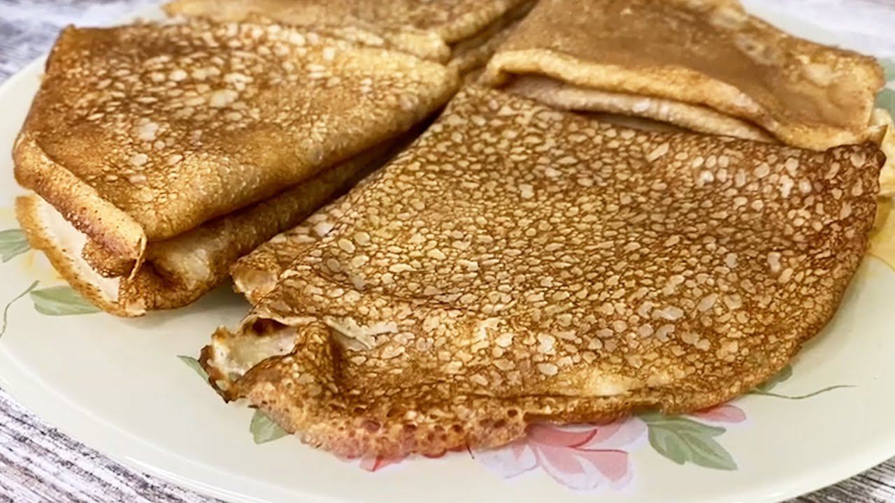 БЛИНЧИКИ на раз-два! Тонкие домашние БЛИНЫ на молоке и воде