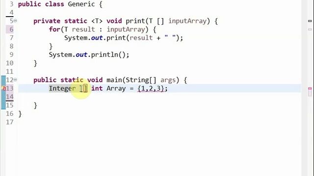 Java Generic methods смотреть онлайн