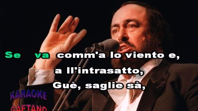 Luciano Pavarotti Funiculi funicula Karaoke смотреть онлайн