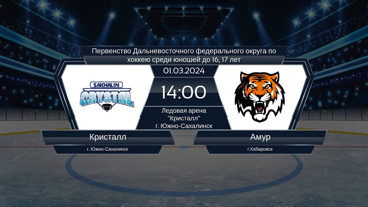 Хоккей, ДФО . "Кристалл" - "Амур". смотреть онлайн