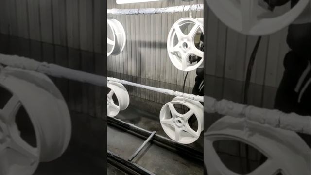 Белый глянец покрытие полимером порошковая покраска дисков восстановление реставрация +380503203266 смотреть онлайн