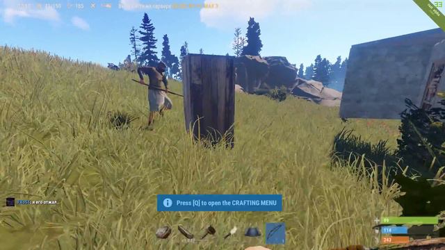 RUST ВЫЖИВАНИЕ #3 - ДОБЫЧА РЕСУРСОВ И ОХОТА смотреть онлайн
