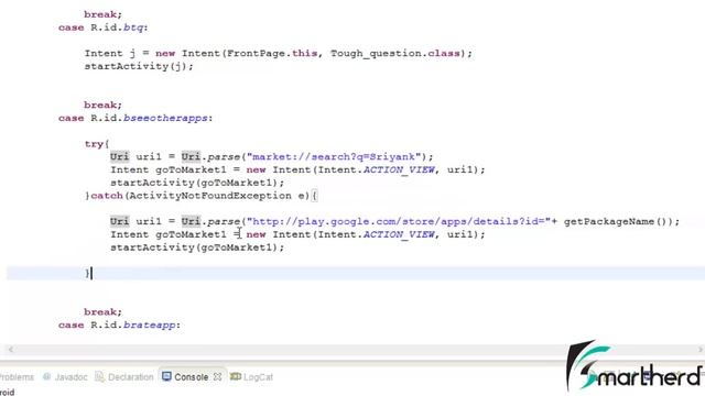 #69 Android Tutorial : Implicit Intent to See Other App of Developer in Google PlayStore смотреть онлайн