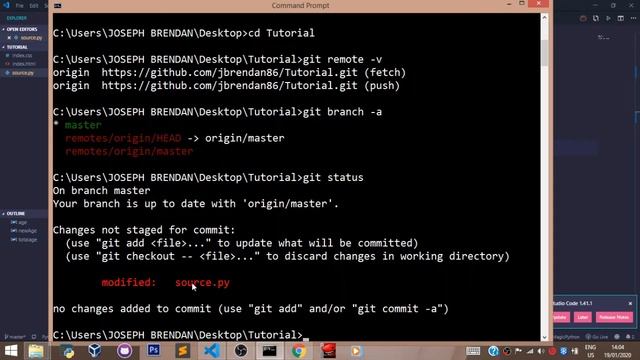 Git & Github Tutorial - 6 - Git Clone смотреть онлайн