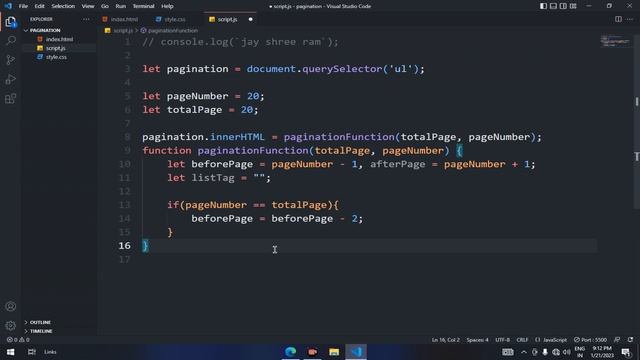 Pagination || HTML || CSS || JAVASCRIPT смотреть онлайн