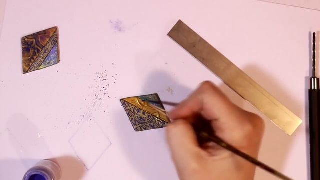 Мастер-класс: Кулон "Мозайка" из полимерной глины FIMO/polymer clay tutorial смотреть онлайн