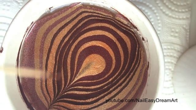 Autumn Water Marble Nail Art / Водный Маникюр Дизайн Ногтей 2015 смотреть онлайн