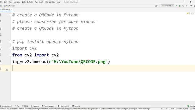 How to Decode QR Code in Python смотреть онлайн