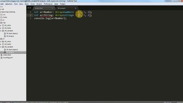 Lập trình TypeScript - Bài 7 Variable & Data Type - Array смотреть онлайн