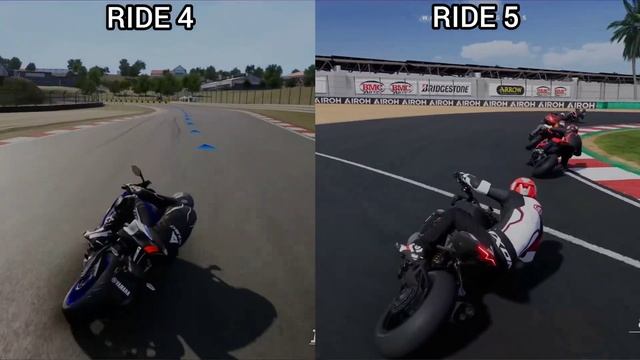 RIDE 5 Vs RIDE 4 | Gameplay & Graphics Comparison (4K)