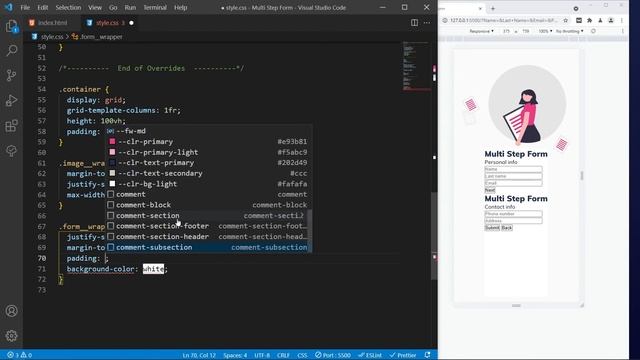 Simple Responsive Multi-Step Form Using HTML , CSS & JavaScript смотреть онлайн