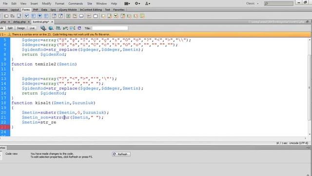 Php İle Web site Yapımı30 - İletişim Sayfası ve Güvenlik İşlemleri| Ders - 34 смотреть онлайн