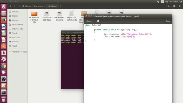 Linux JDBC Tutorial | Using Java , MySql And J-Connector | Ubuntu Operating System смотреть онлайн
