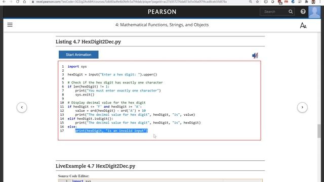 Daniel Liang Python Section 4.7 B смотреть онлайн