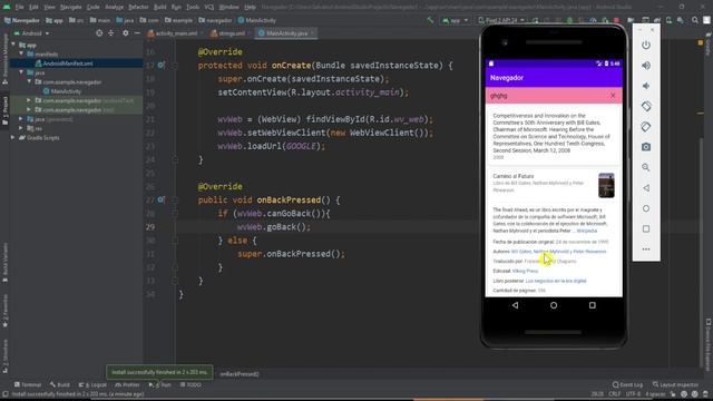 Realizamos un buscador de internet utilizando SearchView y WebView смотреть онлайн