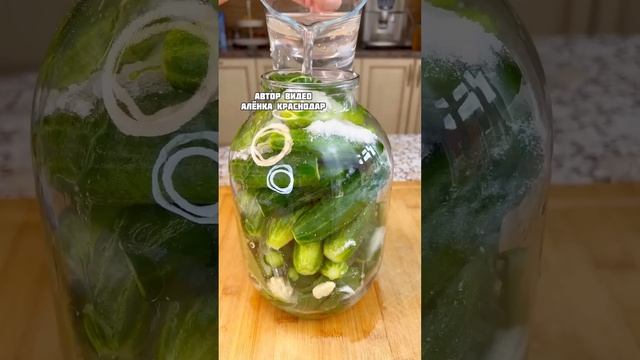 Как из бочки! Хрустящие квашеные огурцы на зиму #рецепт смотреть онлайн