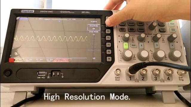 How to use Acquisition Mode of DSO4254C смотреть онлайн