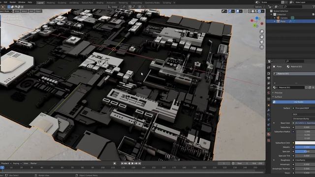 Using Displacement to create a Sci-Fi Scene in Blender (JSPlacement) смотреть онлайн
