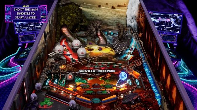 Godzilla VS Kong Pinball | Gameplay Xbox Series X | Pinball FX смотреть онлайн