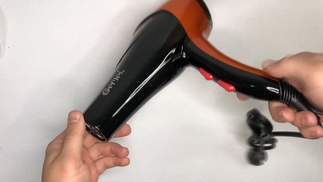 Відео огляд_ Фен GEMEI GM-1766 2.6 кВт АС. Колір помаранчевий смотреть онлайн