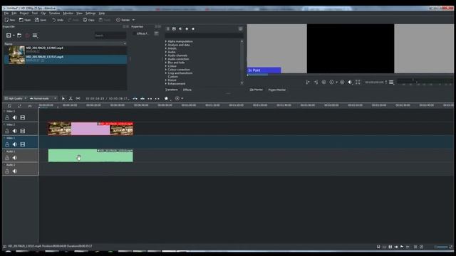 Separate Or Remove Audio From Video Kdenlive