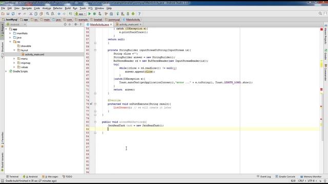 Android : get mysql data using JSON смотреть онлайн