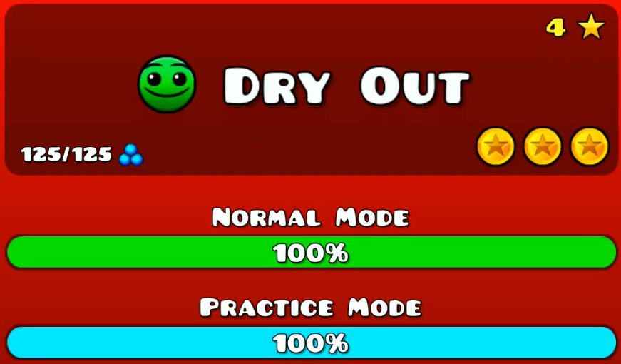 4 Уровень (Dry Out) - Geometry Dash смотреть онлайн