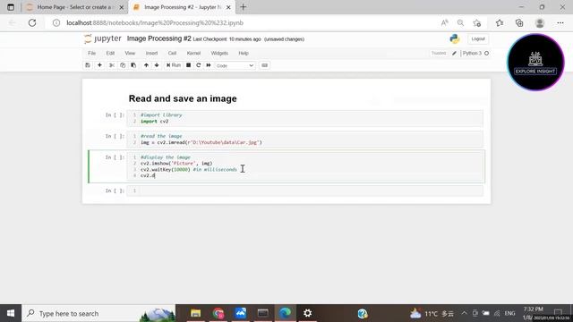 OpenCV Python Tutorial for Beginners - How to Read and Save an Image in OpenCV | Image Processing смотреть онлайн