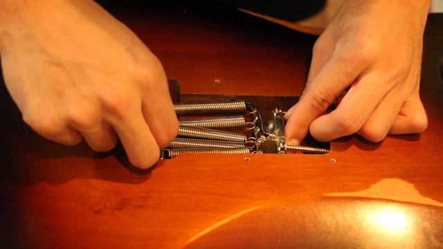 How to add Tremolo Springs for Stratocaster Guitar смотреть онлайн