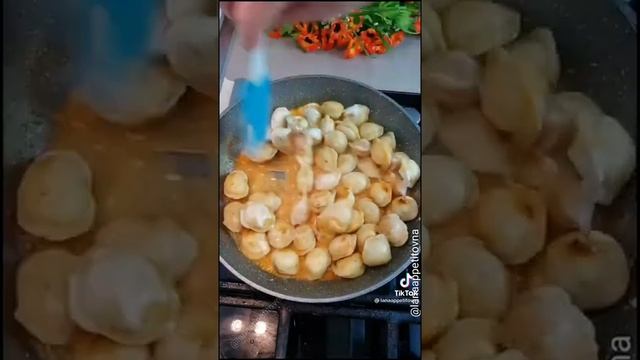 как приготовить жареные пельмени / легко и просто за 5 минут / Alufa Tik Tok смотреть онлайн