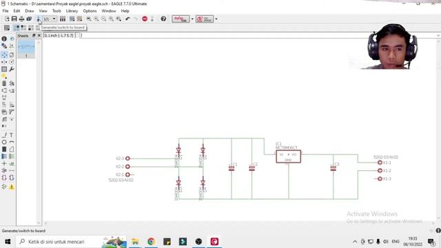 TUTORIAL EAGLE part 1 | Bottom Layer , menambahkan komponen, schematic dan board pada EAGLE смотреть онлайн