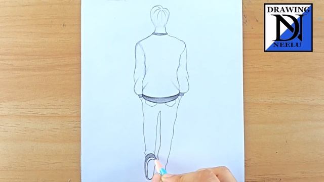 How to Draw a Boy Backside || Pencil sketch for beginner || Drawing tutorial || boy drawing easy смотреть онлайн