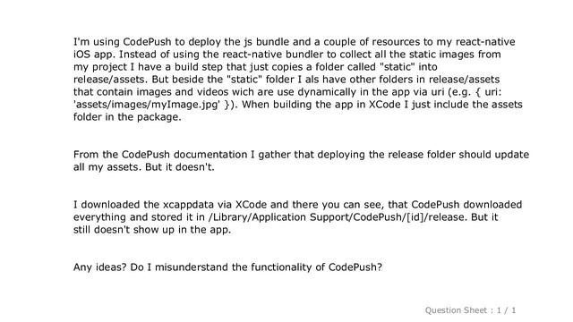 iOS : How to deploy arbitrary resources for React Native with CodePush смотреть онлайн